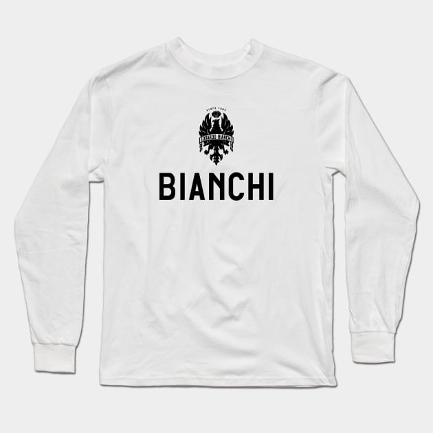 Bianchi Bike Potrait Logo Long Sleeve T-Shirt by bike-man